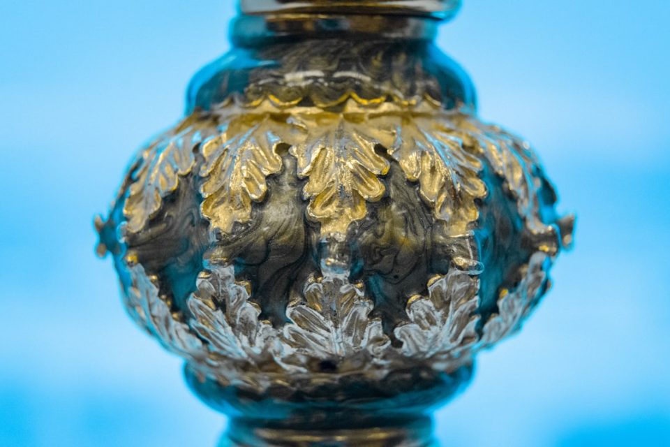 Photo Quartz crystal table lamp