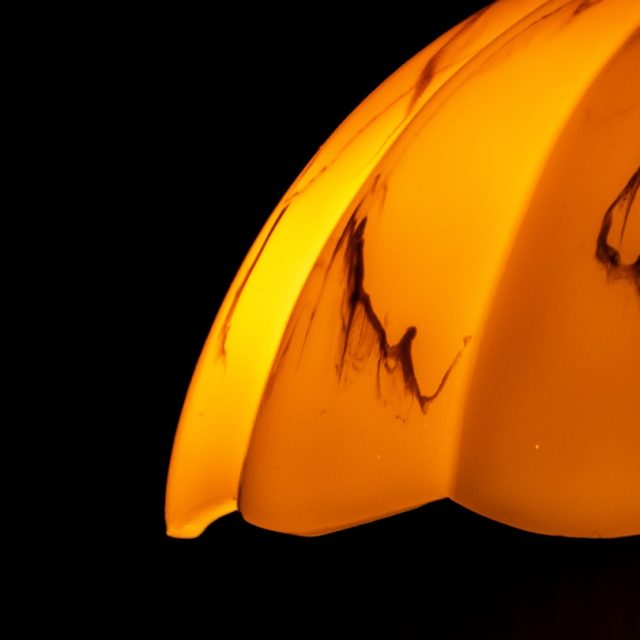 Photo resin table lamp
